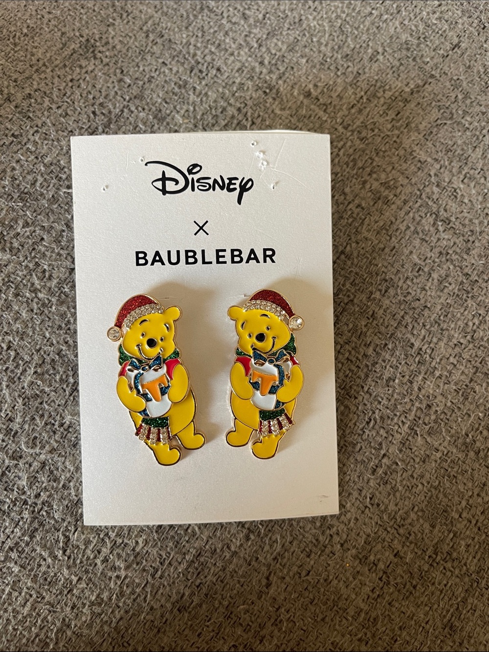 Winnie the Pooh Holiday Earrings